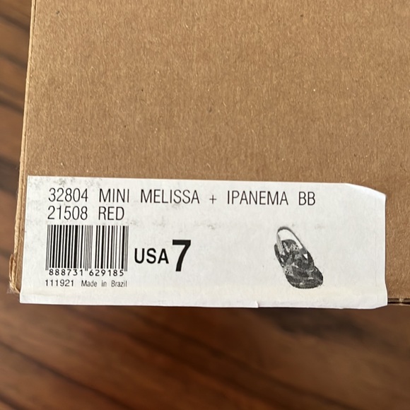Mini Melissa + Ipanema Flip-Flop - Baby & Toddler size 7 - Picture 3 of 3
